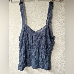 Lace Blue Women's Top